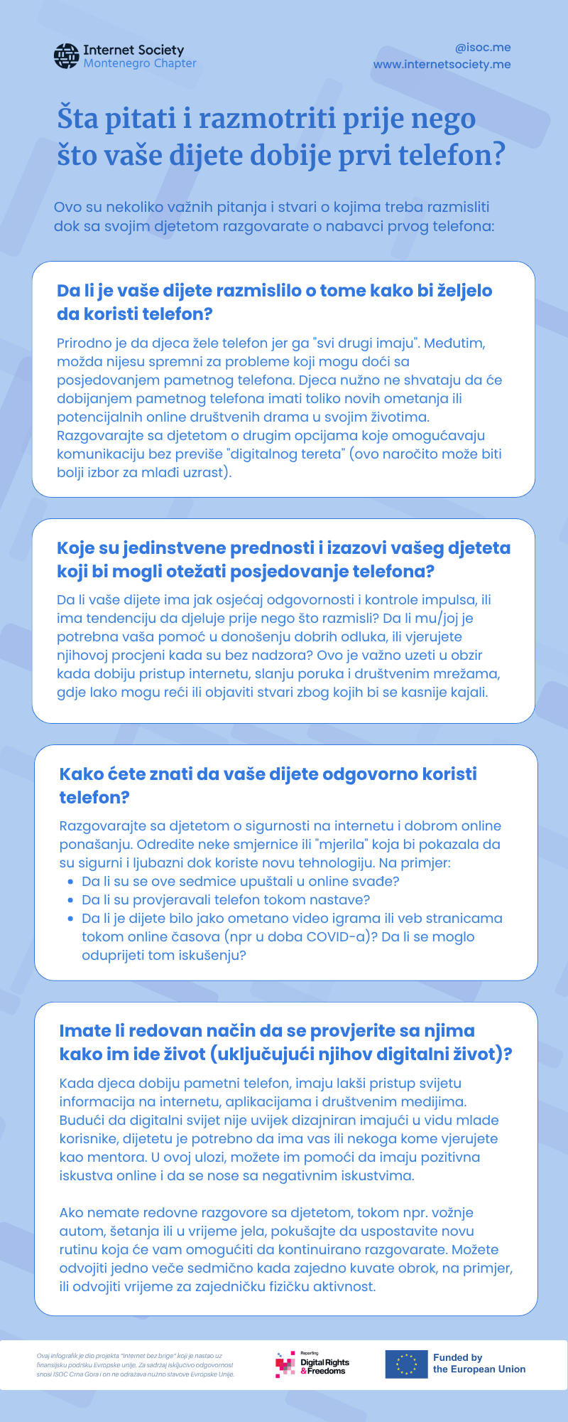 Šta pitati i razmotriti prije nego što vaše dijete dobije prvi telefon